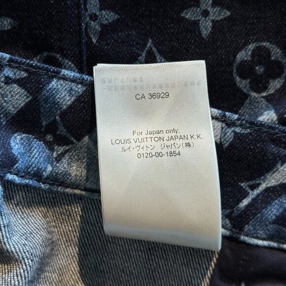 Louis Vuitton Blue Floral Monogram Jeans - Picture 8 of 8